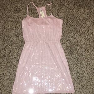 Aeropostale Light Pink Sequin Shimmer Dress! NWT!